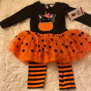 Halloween outfit matching set kitty